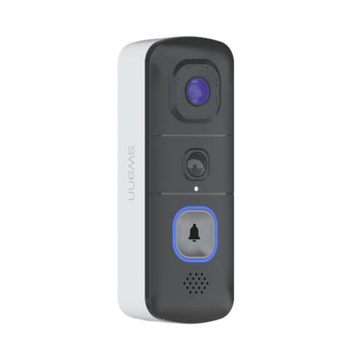 Swann EVO Wireless Video Doorbell with SwannShield AI Voice Assistant | SWIFI-SEVDBC-EU Doorbell Chime Cover Swann