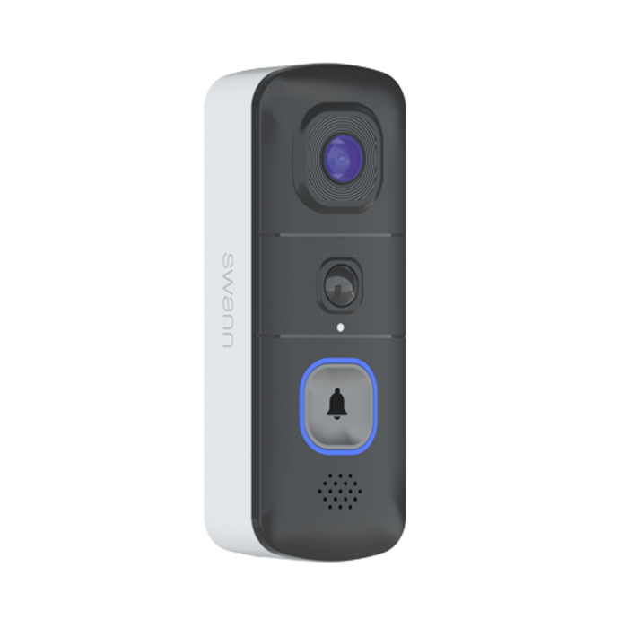 Swann EVO Wireless Video Doorbell with SwannShield AI Voice Assistant | SWIFI-SEVDBC-EU Doorbell Chime Cover Swann