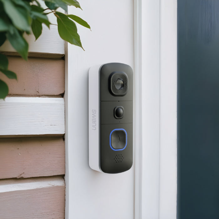 Swann EVO Wireless Video Doorbell with SwannShield AI Voice Assistant | SWIFI-SEVDBC-EU Doorbell Chime Cover Swann