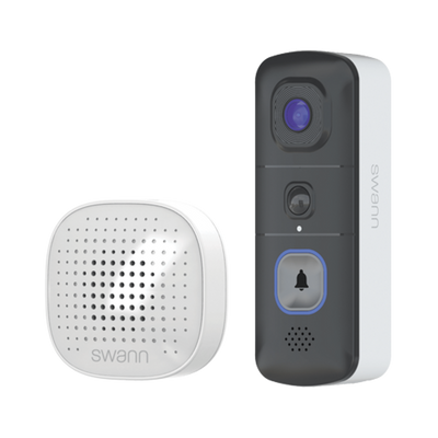 Swann EVO Wireless Video Doorbell with SwannShield AI Voice Assistant | SWIFI-SEVDBC-EU Doorbell Chime Cover Swann