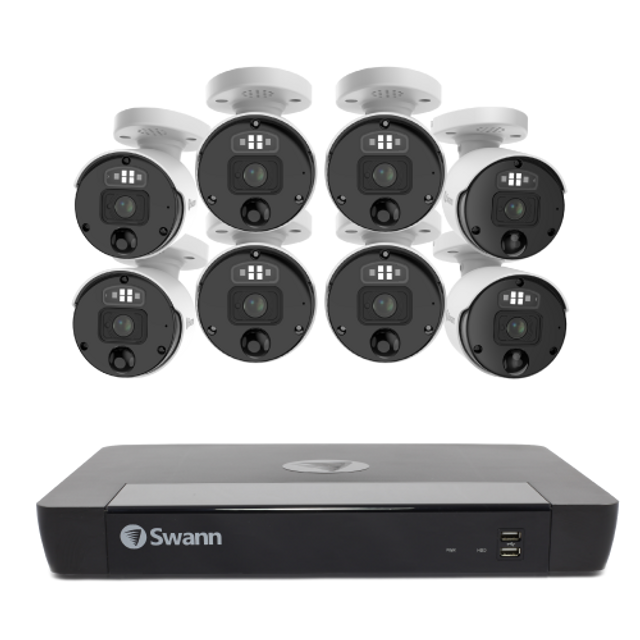 Swann 8 Camera 16 Channel 12MP Pro Professional NVR Security System | SWNVK-1690008-EU Video Surveillance Kit Swann