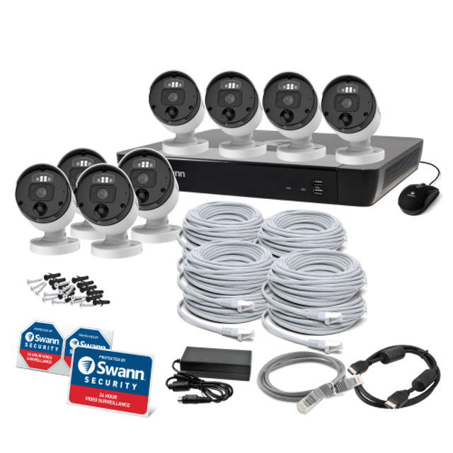 Swann 8 Camera 16 Channel 12MP Pro Professional NVR Security System | SWNVK-1690008-EU Video Surveillance Kit Swann