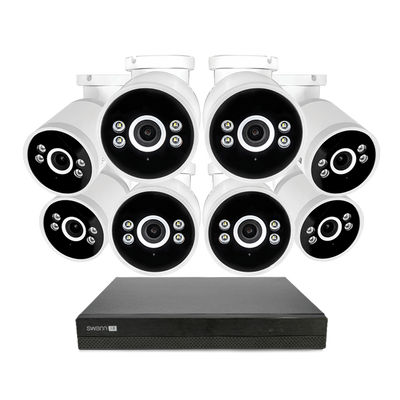 Swann AdvancedX™ Wired 4K NVR Security System with 24/7 Recording | SWNVK-16ADVANX8B-EU Video Surveillance Kit Swann