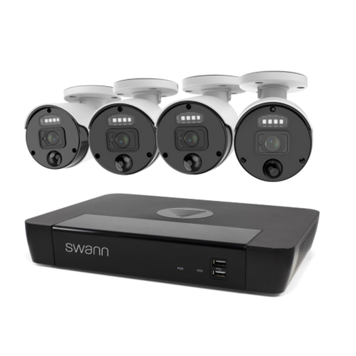 Swann 4 Camera 8 Channel 4K Master-Series NVR Security System | SWNVK-876804SF-EU Video Surveillance Kit Swann