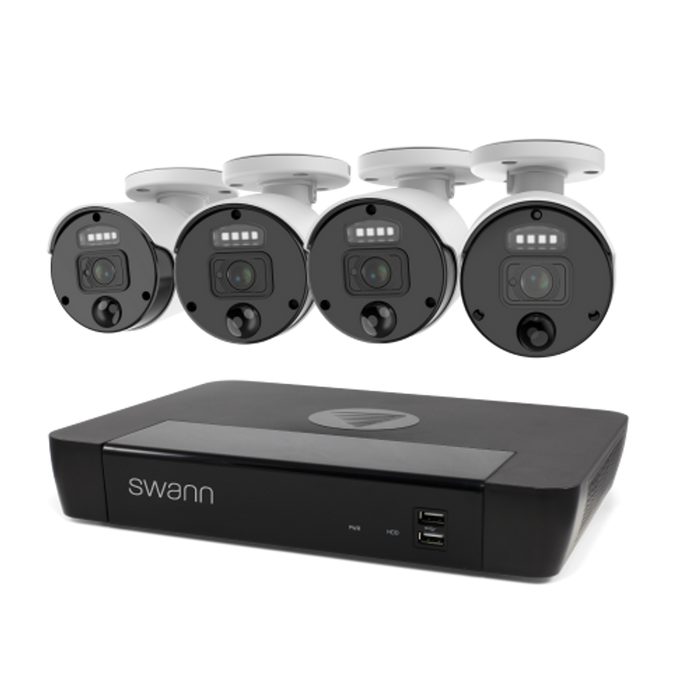 Swann 4 Camera 8 Channel 4K Master-Series NVR Security System | SWNVK-876804SF-EU Video Surveillance Kit Swann