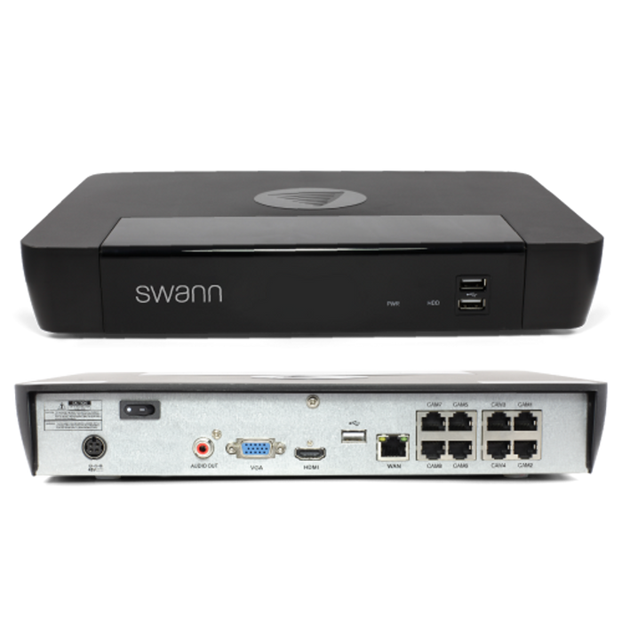 Swann 4 Camera 8 Channel 4K Master-Series NVR Security System | SWNVK-876804SF-EU Video Surveillance Kit Swann