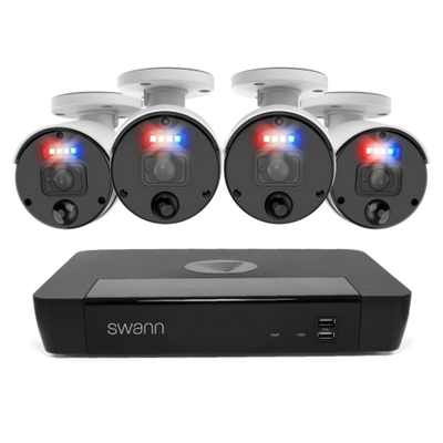 Swann 4 Camera 8 Channel 4K Master-Series NVR Security System | SWNVK-876804SF-EU Video Surveillance Kit Swann