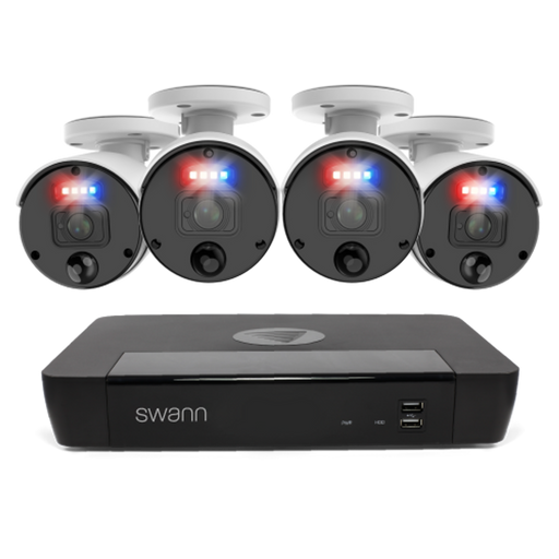 Swann 4 Camera 8 Channel 4K Master-Series NVR Security System | SWNVK-876804SF-EU Video Surveillance Kit Swann