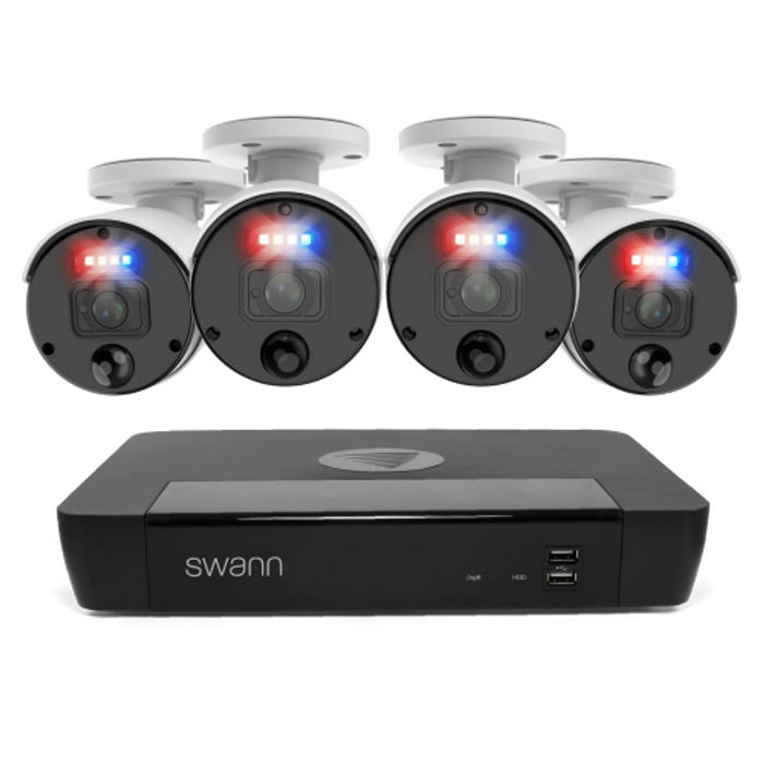 Swann 4 Camera 8 Channel 4K Master-Series NVR Security System | SWNVK-876804SF-EU Video Surveillance Kit Swann