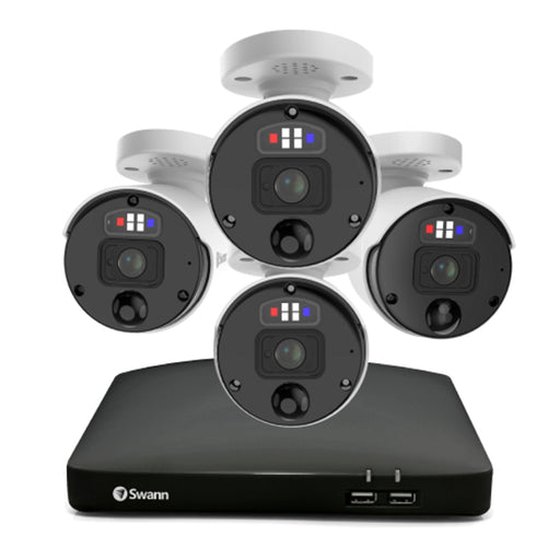 Swann 4 Camera 8 Channel 4K Ultra HD Professional Home NVR Security System | SWNVK-889904-EU Video Surveillance Kit Swann