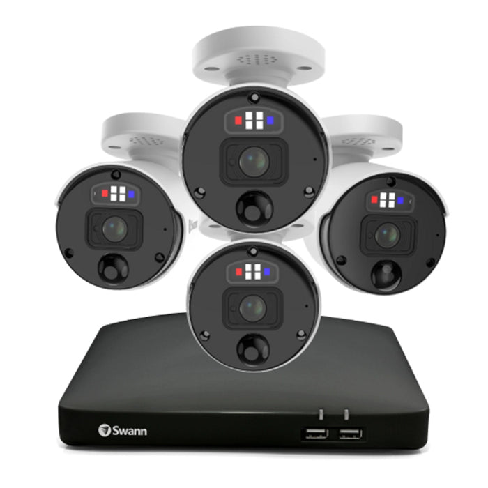Swann 4 Camera 8 Channel 4K Ultra HD Professional Home NVR Security System | SWNVK-889904-EU Video Surveillance Kit Swann