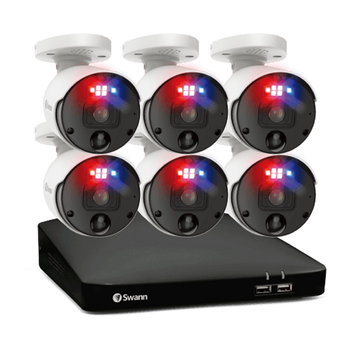 Swann 6 Camera 8 Channel 4K Ultra HD Professional NVR Security System | SWNVK-889906-EU Video Surveillance Kit Swann