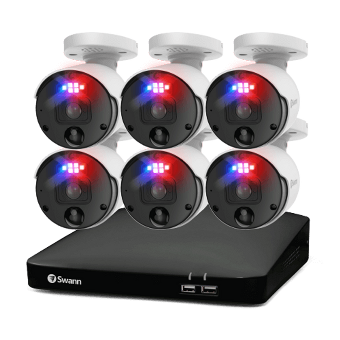 Swann 6 Camera 8 Channel 4K Ultra HD Professional NVR Security System | SWNVK-889906-EU Video Surveillance Kit Swann