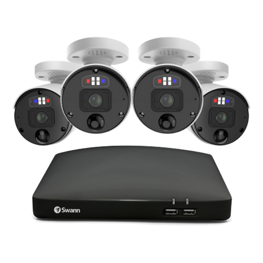 Swann 4 Camera 8 Channel 12MP Professional Professional NVR Security System | SWNVK-890104-EU Video Surveillance Kit Swann