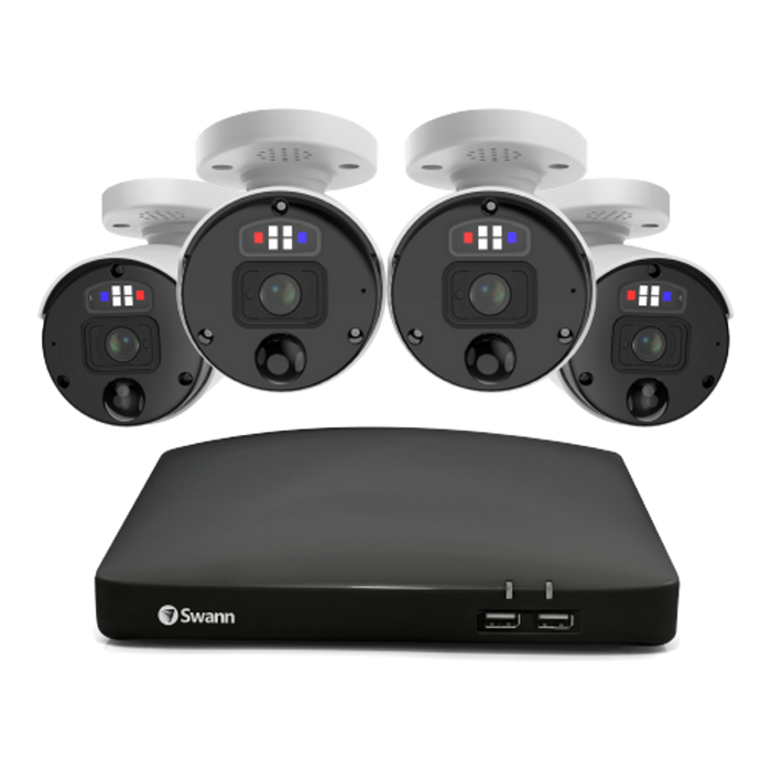 Swann 4 Camera 8 Channel 12MP Professional Professional NVR Security System | SWNVK-890104-EU Video Surveillance Kit Swann