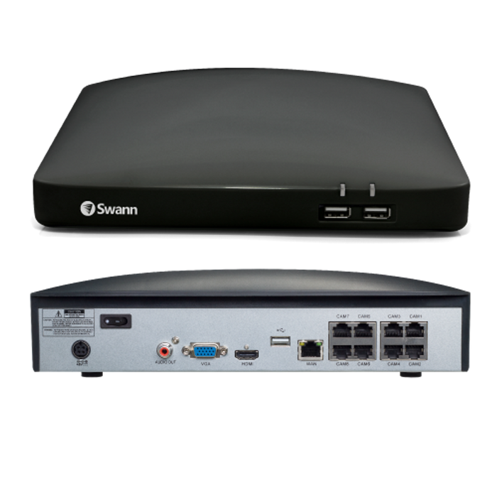Swann 4 Camera 8 Channel 12MP Professional Professional NVR Security System | SWNVK-890104-EU Video Surveillance Kit Swann