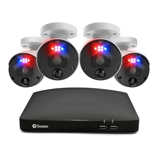 Swann 4 Camera 8 Channel 12MP Professional Professional NVR Security System | SWNVK-890104-EU Video Surveillance Kit Swann