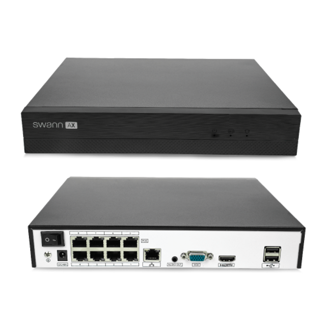 Swann AdvancedX™ Wired 4K NVR Security System with 24/7 Recording | SWNVK-8ADVANX4D-EU Video Surveillance Kit Swann
