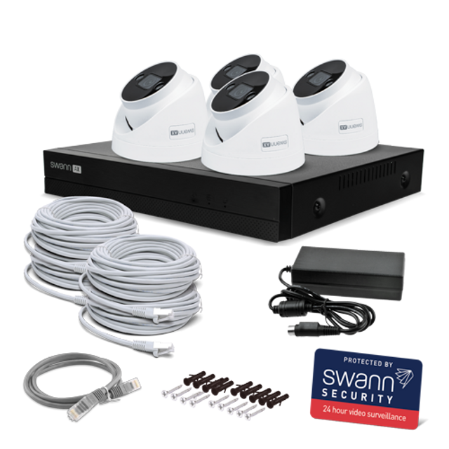 Swann AdvancedX™ Wired 4K NVR Security System with 24/7 Recording | SWNVK-8ADVANX4D-EU Video Surveillance Kit Swann