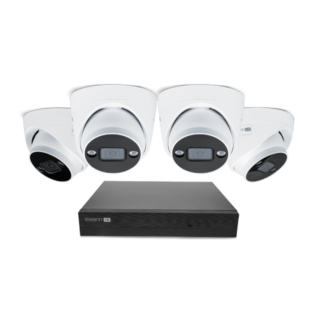 Swann AdvancedX™ Wired 4K NVR Security System with 24/7 Recording | SWNVK-8ADVANX4D-EU Video Surveillance Kit Swann
