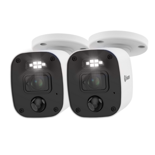Swann Home 2K DVR Audio/Video Flashing & Spotlight Add-On Bullet Camera 2 Pack | SWPRO-2KMQBPK2-EU Security Camera Swann