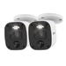 Swann Home 2K DVR Audio/Video Flashing & Spotlight Add-On Bullet Camera 2 Pack | SWPRO-2KMQBPK2-EU Security Camera Swann