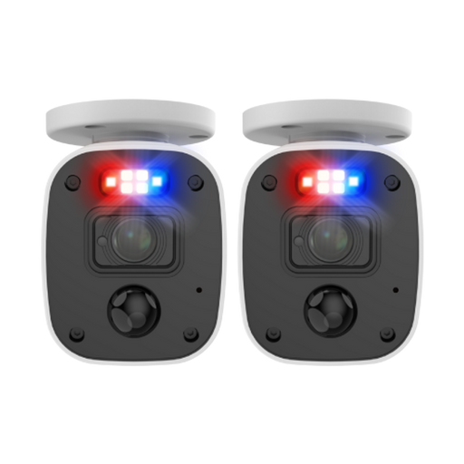 Swann Home 2K DVR Audio/Video Flashing & Spotlight Add-On Bullet Camera 2 Pack | SWPRO-2KMQBPK2-EU Security Camera Swann