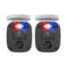 Swann Home 2K DVR Audio/Video Flashing & Spotlight Add-On Bullet Camera 2 Pack | SWPRO-2KMQBPK2-EU Security Camera Swann