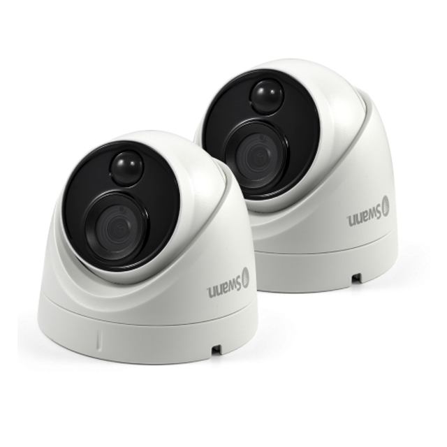 Swann 4K Ultra HD Thermal Sensing Dome Security Cameras | SWPRO-4KDOMEPK2-EU Security Camera Swann
