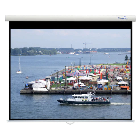 Sapphire SWS270-ASR2 3.38m 133" 4:3 2700mm x 2027mm Manual Projection Screen Projector Accessories Sapphire