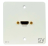 SY Electronics HDMI Single Gang Wall Plate – EU White Finish | SY-WP-H-EW