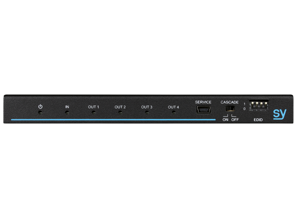 SY Electronics 1x4 HDMI 2.0 4K60 HDR Splitter with Auto Downscaling | SY-HDS14-18G Video Splitters SY Electronics
