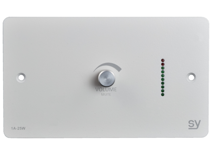SY Electronics 2x25W Wall-Mount Class-D Audio Amplifier with RS232 Control | SY-1A-25W-BW Audio Amplifier SY Electronics