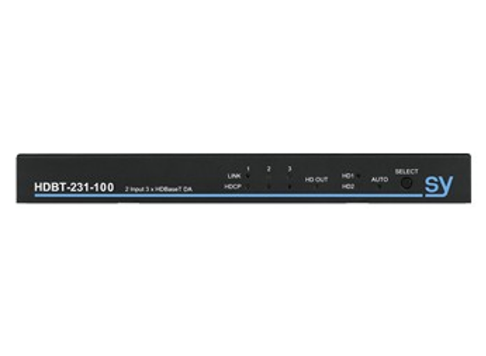 SY Electronics 2x3 HDBaseT 4K Splitter with HDMI Loop Out & iPoC | SY-HDBT-231-100 AV Extender SY Electronics