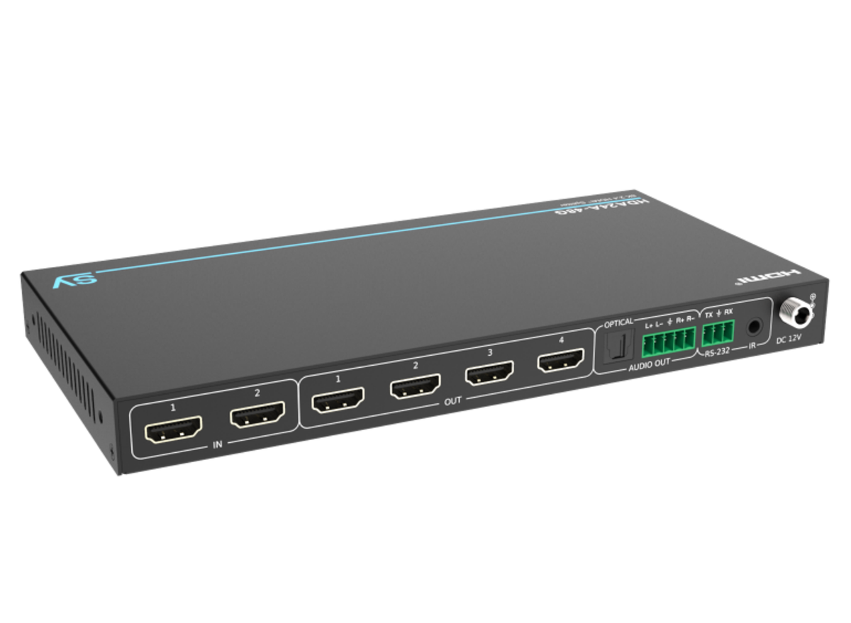 SY Electronics 2x4 HDMI 2.1 8K60 Splitter with 48Gbps & HDR | SY-HDA24A-48G Video Splitters SY Electronics