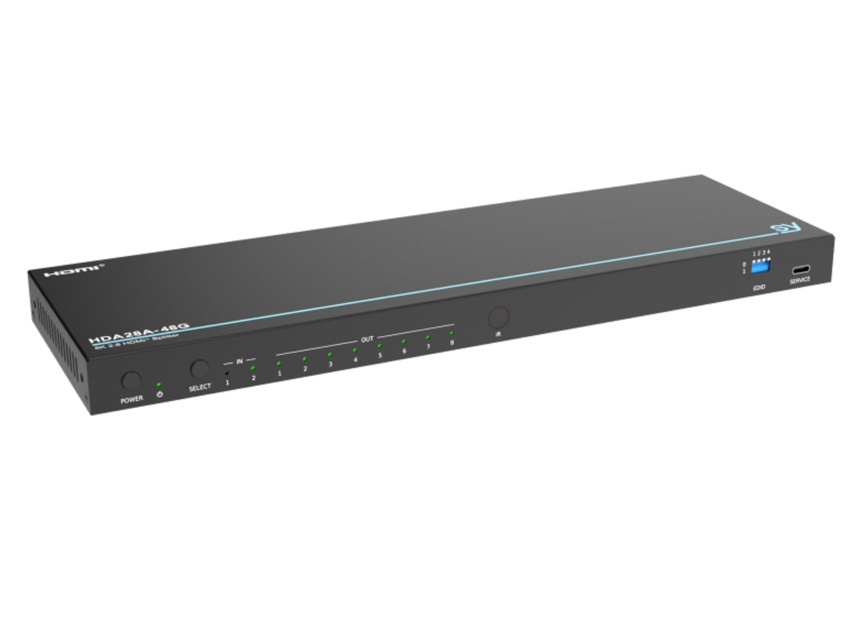 SY Electronics 2x8 HDMI 2.1 8K60 Splitter with 48Gbps & HDR | SY-HDA28A-48G Video Splitters SY Electronics