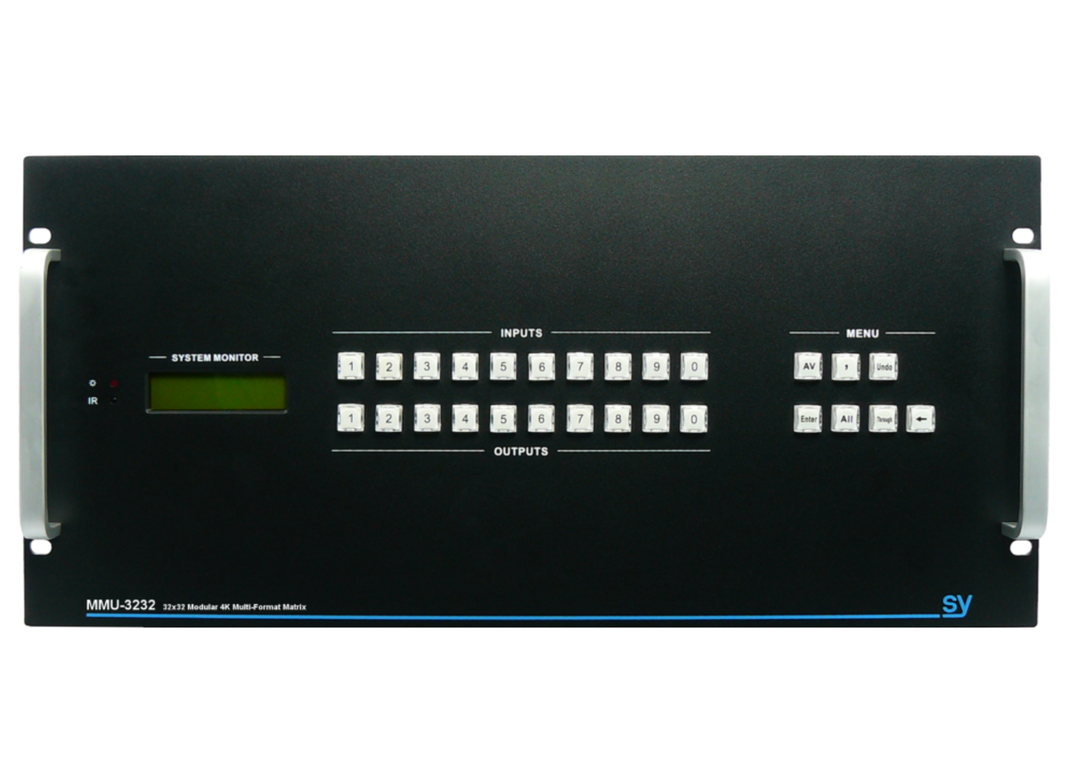 SY Electronics 32x32 Modular 4K UHD Multi-Format Matrix Switcher | SY-MMU-3232 Matrix Switcher SY Electronics