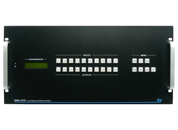 SY Electronics 32x32 Modular 4K UHD Multi-Format Matrix Switcher | SY-MMU-3232 Matrix Switcher SY Electronics