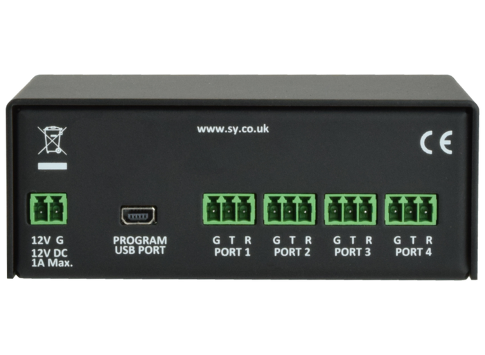 SY Electronics 4-Port Bi-Directional RS232 Serial Matrix & Port Expander | SY-RSM4 Matrix Switcher SY Electronics
