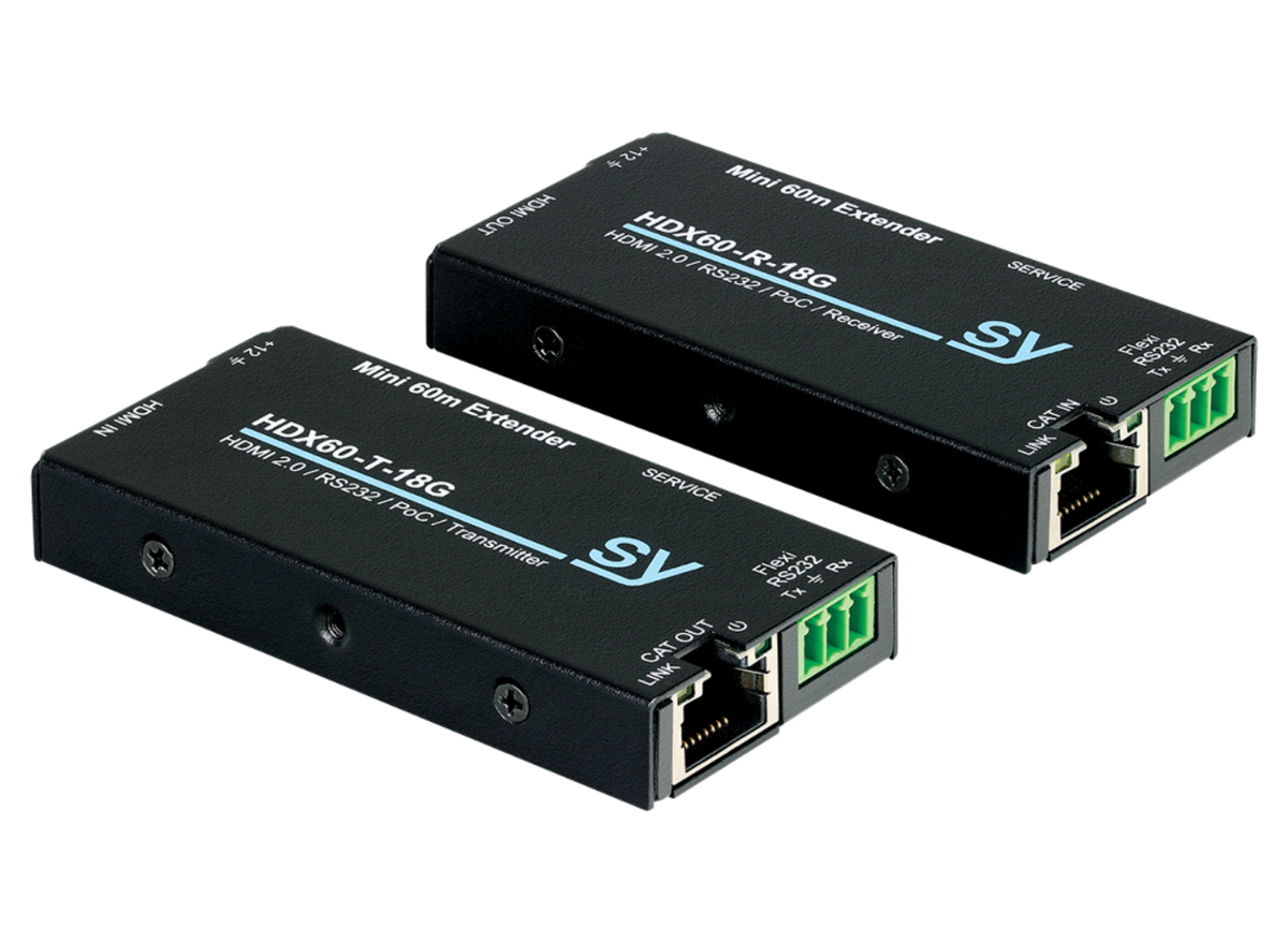 SY Electronics 4K60 HDMI 2.0 Extender Set with PoC, RS232 & IR | SY-HDX60-18G AV Extender SY Electronics