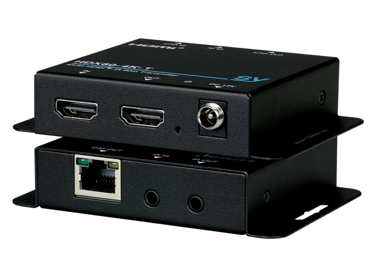 SY Electronics 4K HDMI Extender Set up to 80m with Loop Out, PoC & IR | SY-HDX80-4K AV Extender SY Electronics
