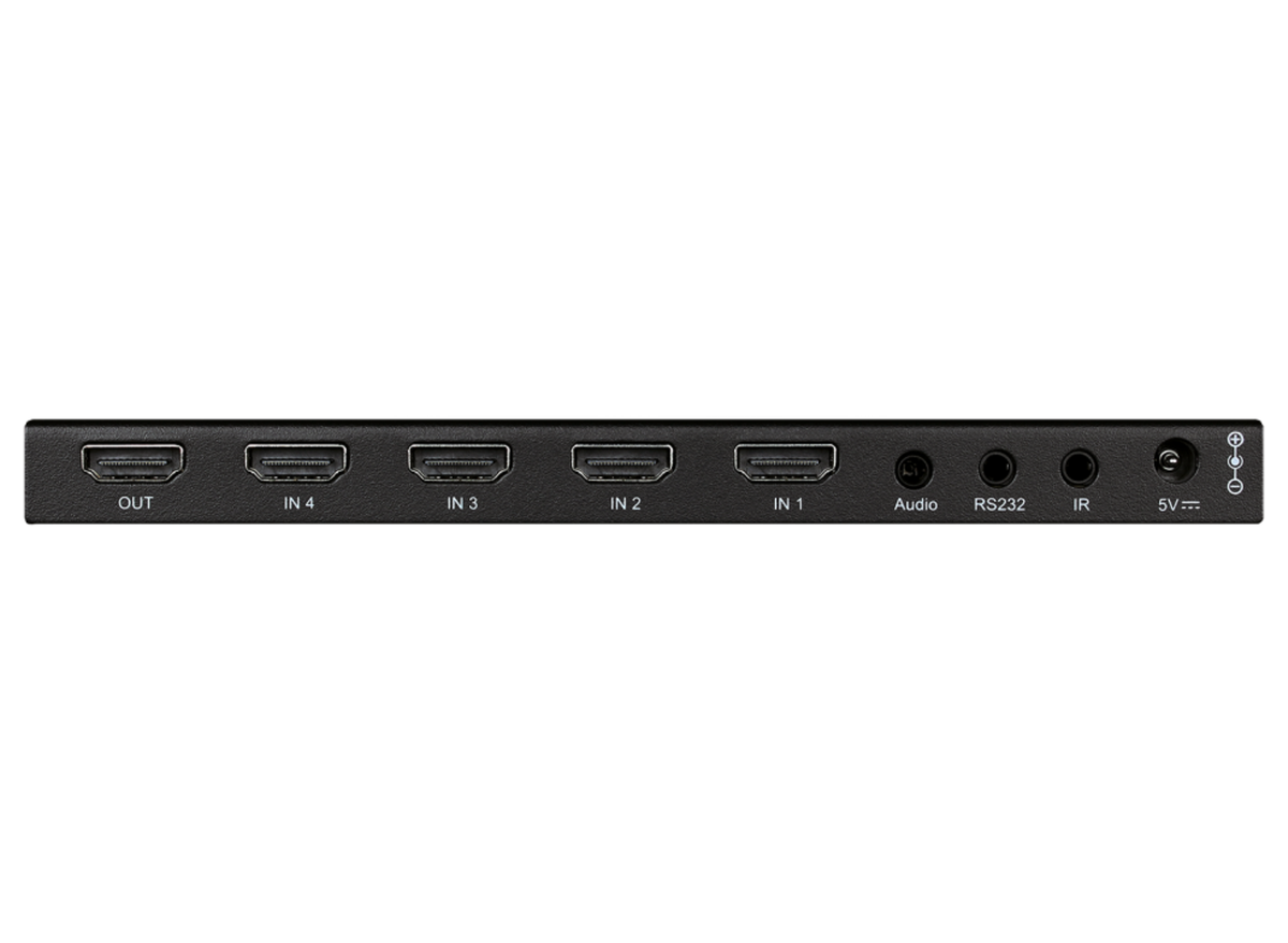 SY Electronics 4x1 HDMI 2.0 4K60 Switcher with ARC & Audio De-Embedding | SY-HDS41-18G Switches SY Electronics