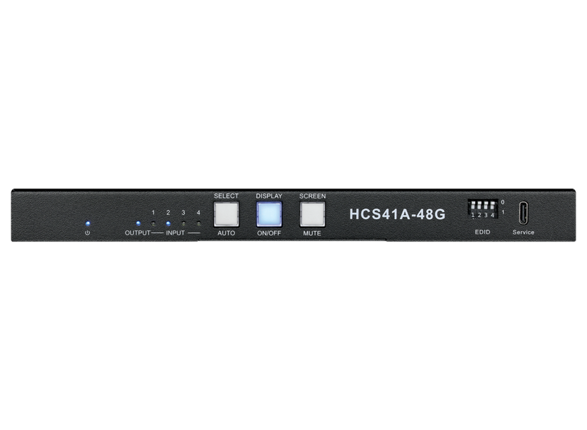 SY Electronics 4x1 HDMI 2.1 & USB-C 8K60 Switcher with eARC, 48Gbps & 100W PD | SY-HCS41A-48G Video Switch SY Electronics