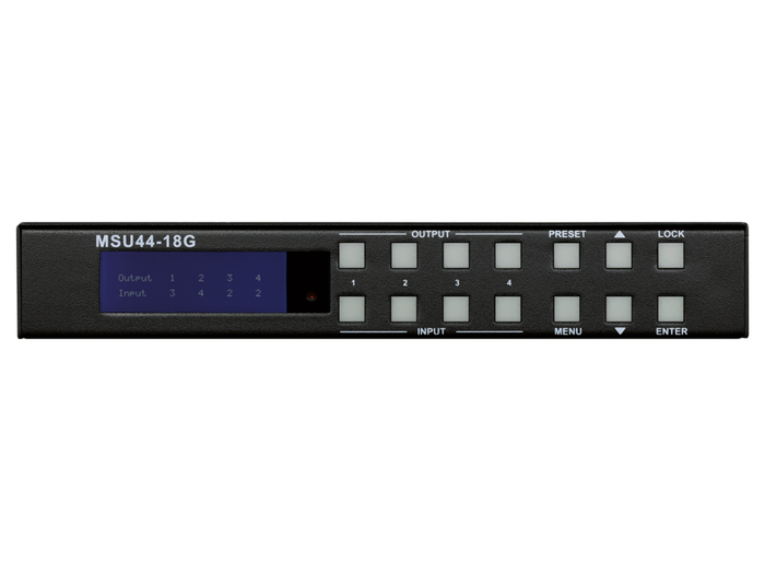 SY Electronics 4x4 HDMI 2.0 18G Matrix Switcher with 4K Scaling | SY-MSU-44-18G Matrix Switcher SY Electronics