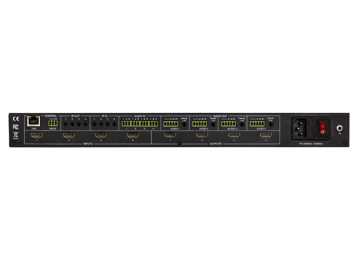 SY Electronics 4x4 HDMI 2.0 Seamless Matrix & Video Wall Processor | SY-SMS44-18G