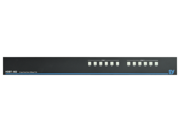 SY Electronics 6-Input Dual-Zone HDBaseT Distribution Amplifier | SY-HDBT-662 Video Amplifiers SY Electronics