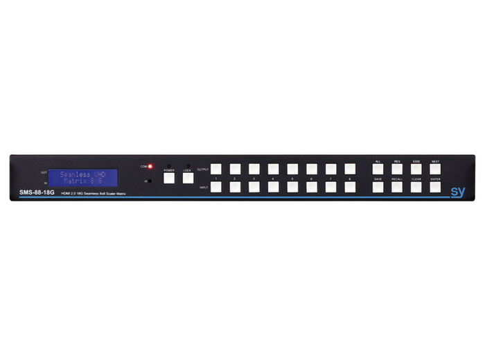 SY Electronics 8x8 HDMI 2.0 Seamless Matrix & Video Wall Processor | SY-SMS88-18G Matrix Switcher SY Electronics