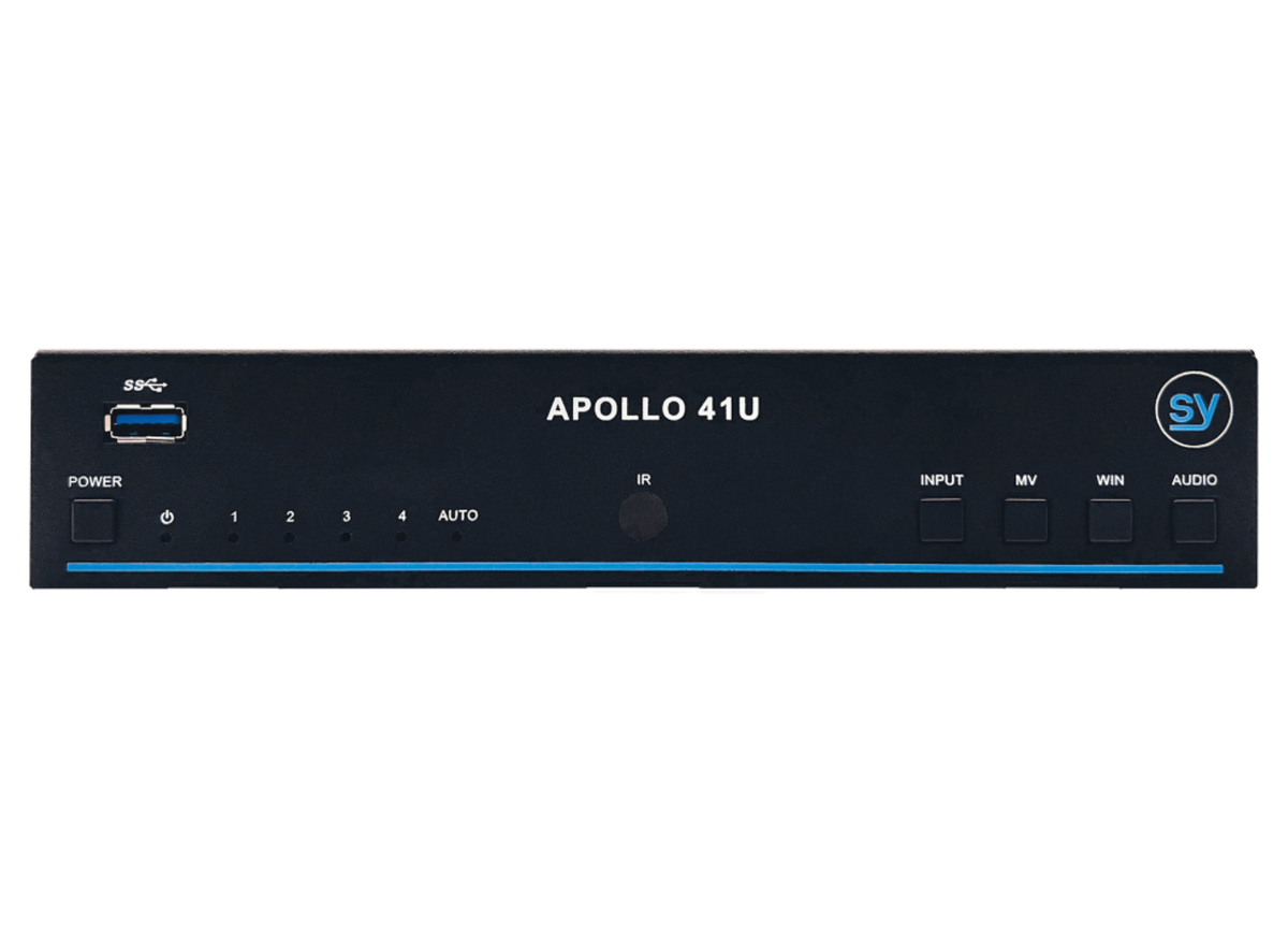 SY Electronics 4x1 4K60 KVM Switcher & Multiviewer | SY-APOLLO-41U Switches SY Electronics