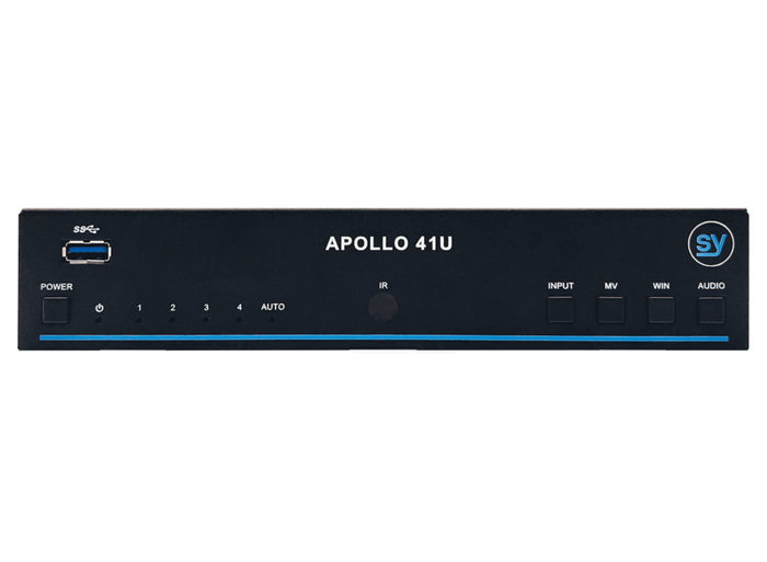 SY Electronics 4x1 4K60 KVM Switcher & Multiviewer | SY-APOLLO-41U Switches SY Electronics