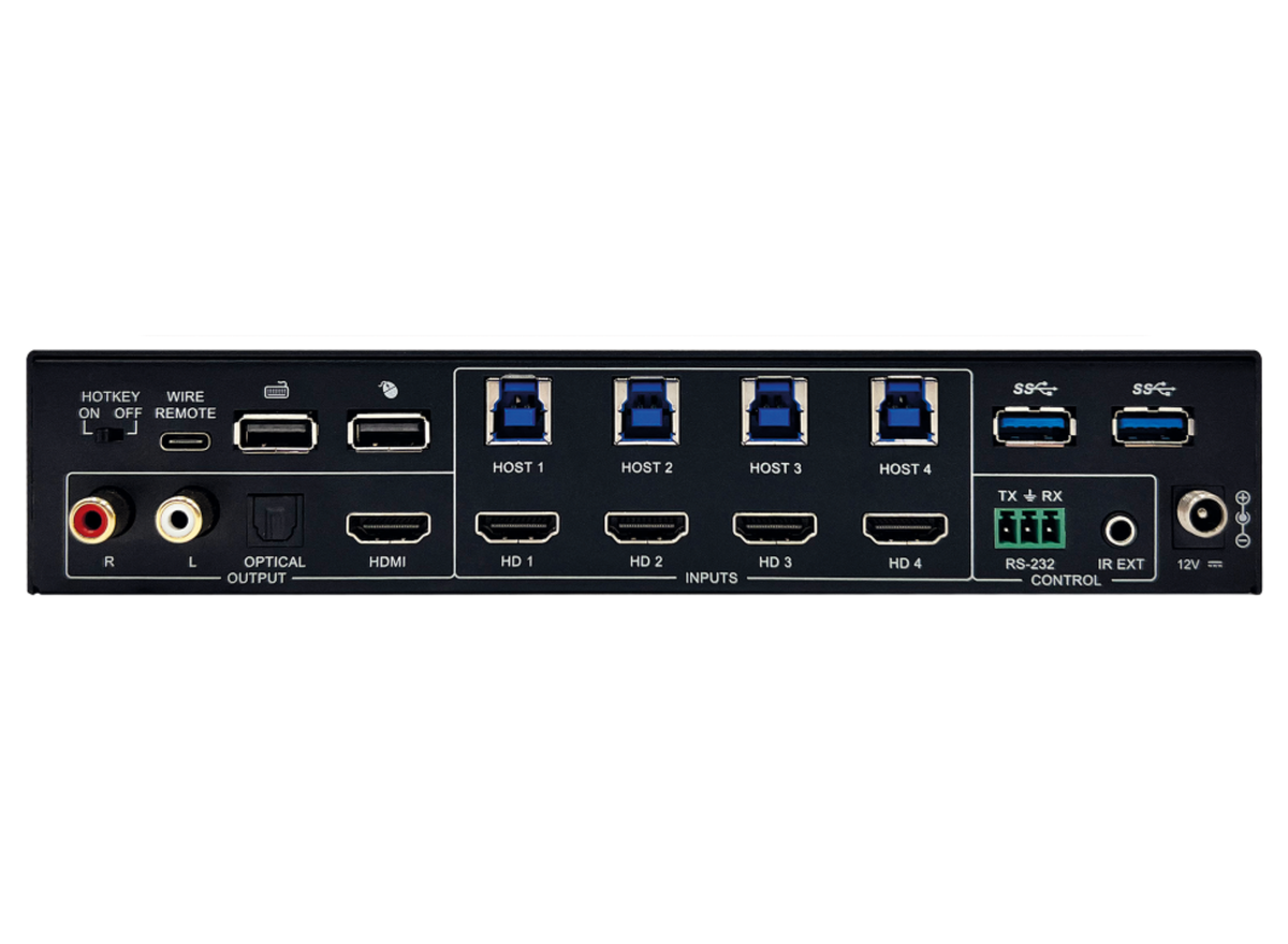 SY Electronics 4x1 4K60 KVM Switcher & Multiviewer | SY-APOLLO-41U Switches SY Electronics